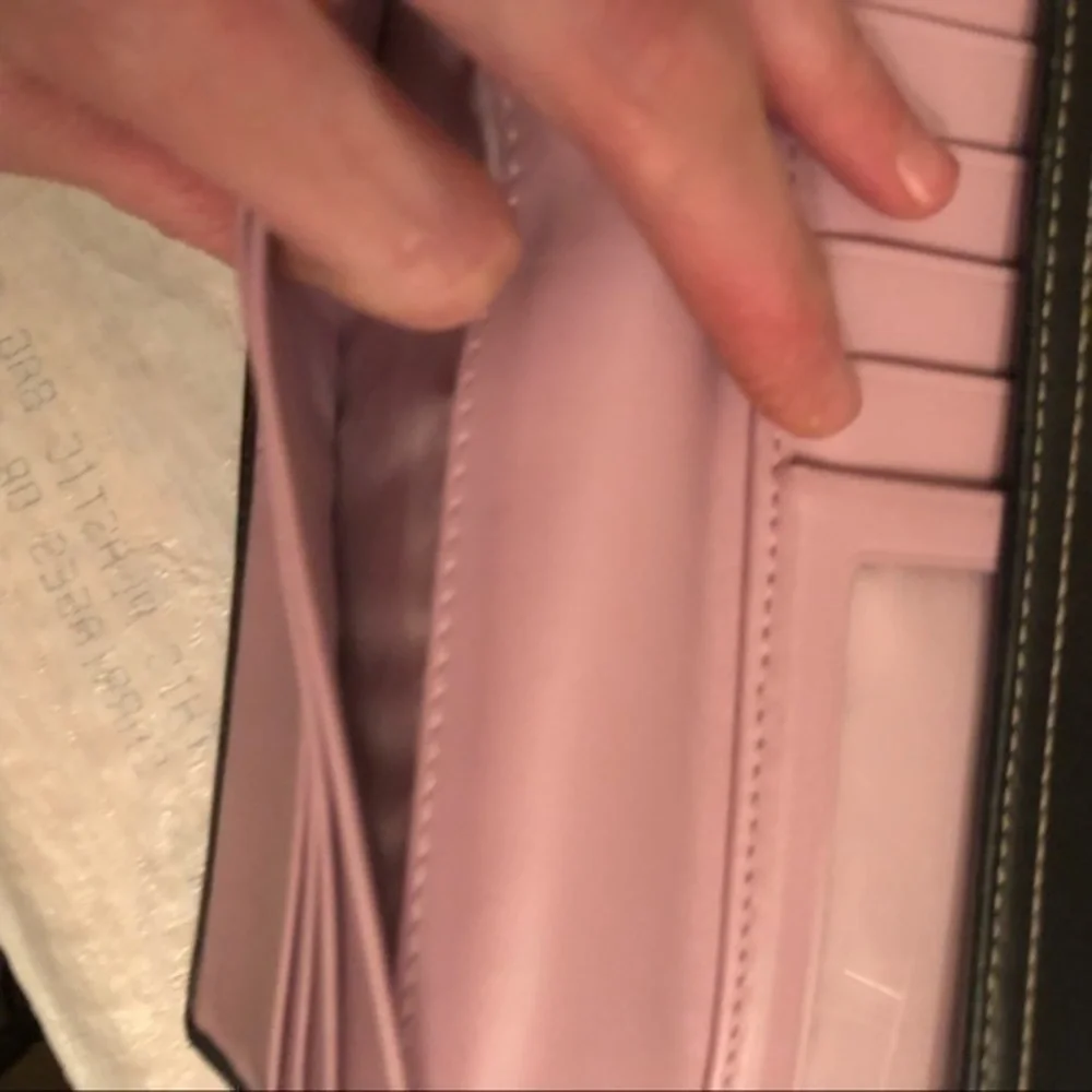 Coach black checkbook wallet - Picture 10 of 16